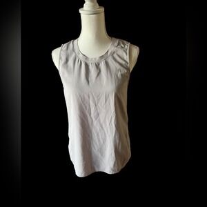 Olivia Grey Sleeveless Round Neck Top Womens‎ Size XS Light Gray Casual